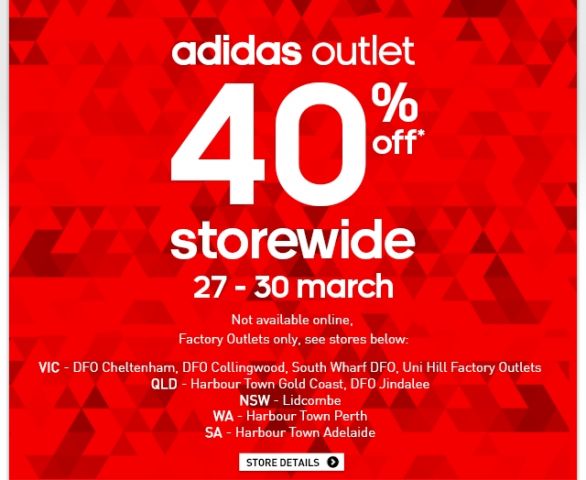 Adidas Factory Outlet Sale - 40% off 
