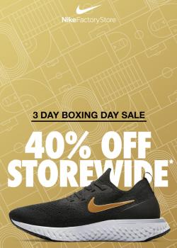 Nike Factory Outlet - Boxing Day Sales 