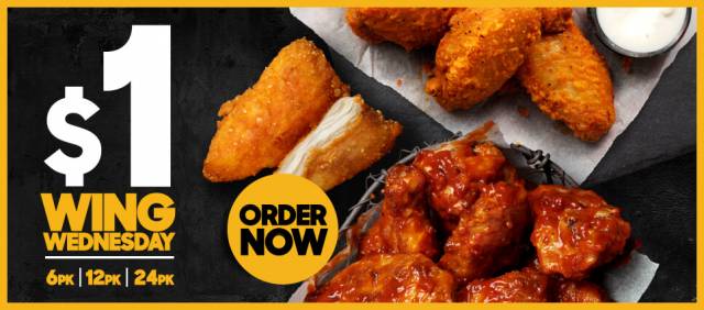 Pizza Hut - Wednesday Special: $1 Chicken Wings | TopBargains