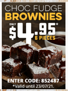 dominos cookie brownie price