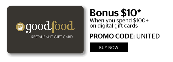 Good Food Gift Card - Bonus $10 on $100+ on Digital Gift ...