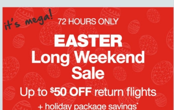 Webjet - Mega Easter Sale: $20 OFF Return Domestic Flights & More - TopBargains