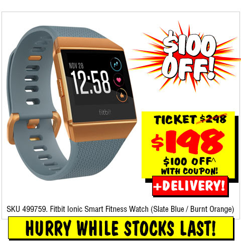 Fitbit Ionic Smart Fitness Watch $198 