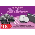 Catch Massive Kitchen &amp; Dining Clearance - Spend $75, Get $15 Off