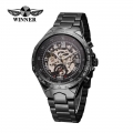 WINNER Big Dial Men&#039;s Skeleton Stainless Steel Automatic Mechanical Watch $16.62 @ eBay