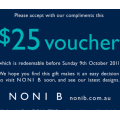 Noni B $25 Gift Voucher - Use before 9th October