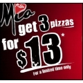Pizza Hut - 3 Pizzas in $13 (limited time offer)
