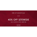 Van Heusen - End Of Season Sale: 40% Off Everything (code)