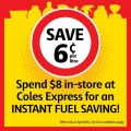 Save Up to 10c Per Liter On Fuel At Coles - Ends 27 April  