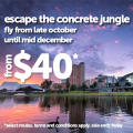 Tigerair Escape the Concrete Jungle Sale - flights from $40