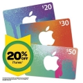 20% off iTunes gift cards @Woolworths (in store only) - Ends 15 july