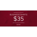 Van Heusen - All Business Shirts $35 (code)! Save $34.5-$44.95