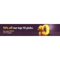 Book Depository - 10% Off the Top 10 Picks + Free Delivery (code)