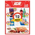 IGA - 1/2 Price Food &amp; Grocery Specials - Valid until Tues, 20th Dec