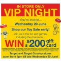 Target - Shop the toy sale early with an Invitation to the VIP night Wed 20th June