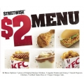 KFC $2 Streetwise Menu - Limited time only!