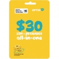 Optus $30 Prepaid Mobile SIM Starter Kit $15 @ Coles