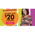 Rockmans - Nothing Over $20 Sale (Up to 90% Off RRP) e.g. W.Lane Ruched Collar Anorak $15 (Was $129.99)