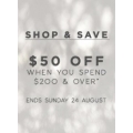 Shop &amp; Save: $50 Off When You Spend $200 &amp; Over on New Arrivals @ David Lawrence
