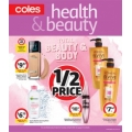 Coles - 1/2 Price Health &amp; Beauty Catalogue - Valid until Tues, 24/4