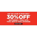 Repco - Weekend Sale: 30% Off Batteries + Tool Kits, Tool Sets &amp; Tool Storage [Sat, 30th &amp; Sun, 31st Mar]