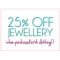 25% Off Jewelry When Puchased with Clothing @ Showpo! Online Only! 