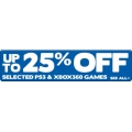 PS3 and XBox 360 Games Up to 25% OFF @ Sanity