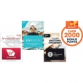 Woolworths - 1000 / 2000 Rewards Bonus Points with $50 Ultimate Kids, Ultimate Teens or Casual Dining Gift Card / $100 Virgin Australia, Restaurant Choice or Spa Finder Gift Card