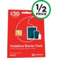 Woolworths - Vodafone $30 Starter Pack for $15 + Bonus $20 Netflix Gift Card | 50% Off $25 Skype Gift Card