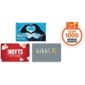 Woolworths - Earn 600 / 1000  Rewards Bonus Points with $30 Ultimate Kids, Ultimate Teens or Casual Dining / $50 HOYTS, Ticketmaster or kikki.K Gift Cards