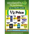 Woolworths - 1/2 Price Food &amp; Grocery Specials - Starts Wed 14th Aug