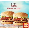 Hungry Jack&#039;s - 2 for 1 Twosdays - Buy 1 Bacon Deluxe, Get 1 Free