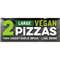 Dominos - 2 Vegan Pizzas + Vegan Cheesy Garlic Bread &amp; 1.25L Drink $41.95 Delivered (code)