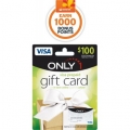 Woolworths - Earn 1000 Woolworths Rewards Bonus Points w/ $100 Only1 VISA and VISA EVERYWHERE Gift Cards $105.95 (Incld.