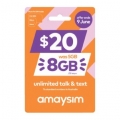 Coles - Amaysim $20 8GB Prepaid SIM $8 