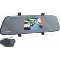 Autobarn - Parkmate 5” Clip On Rear View Mirror With Reverse Camera Monitor &amp; Full HD Dual Recording Dash Cam $169