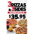 Pizza Hut - Latest Offers: 3 Pizzas &amp; 3 Sides $35.95 Pick-Up / Delivery &amp; More (codes)