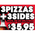 Pizza Hut - Latest Offers e.g. 3 Pizzas + 3 Sides - $35.95 Pick-Up / Delivered &amp; More (codes)