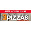 Dominos - 3 Large Traditional Pizzas $24 Delivered (code)
