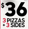 Pizza Hut - Latest Offers e.g. 3 Pizzas + 3 Sides $36 Delivered &amp; More (codes)