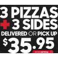 Pizza Hut - Weekend Offers e.g. 3 Pizzas + 3 Sides $35.95 Pick-Up / Delivery &amp; More (codes)