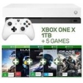 eBay EB Games - Xbox One X 1TB White Console + 5 Games $470.86 Delivered (code)