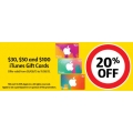Coles Express - 20% off iTunes Cards