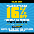 16% off at Dick Smith Online (160 Minutes) - Welcome FY16