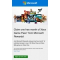 Microsoft - 1 Months Free Xbox Game Pass with Microsoft Rewards (New Members Only)