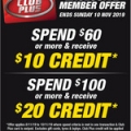 Supercheap Auto - $10 Credit with $60 Spend, $20 Credit with $100 Spend (Club Plus Membership Required)