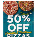 Dominos - 50% Off Large Premium &amp; Traditional Pizzas (code)! Brooklyn Park/Woodville Park, S.A