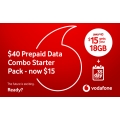 Vodafone - $40 Unlimited Talk &amp; Text 18GB Data Combo Starter Pack – now $15 (code)
