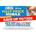 Catch Connect - 50% Off all Optus Powered Unlimited Talk &amp; Text 365 Days Plans: 42GB $99; 80GB $135; 205GB $17005; 375GB $205