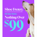 Hush Puppies - Shoe Frenzy Sale: Up to 75% Off Clearance Items e.g. Deena Tan Suede $49 (Was $179.95); Dixie Black Shoes $49